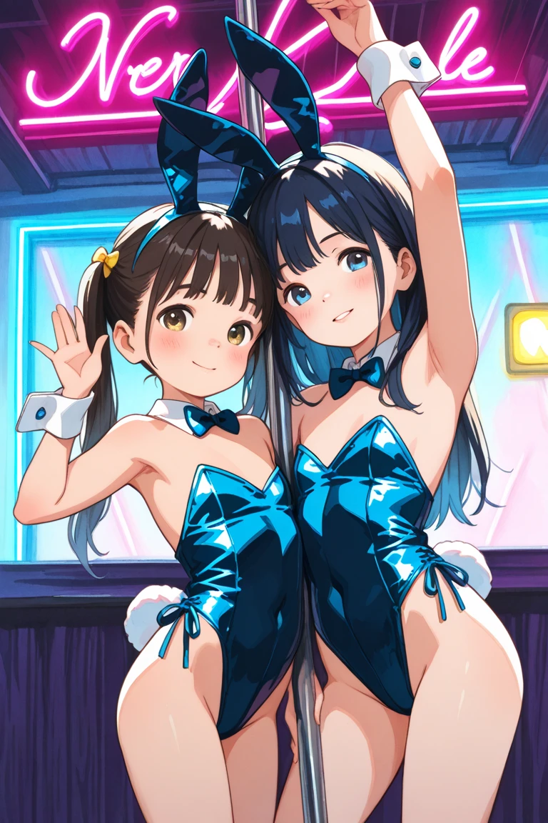 ((masterpiece、Highest quality、Official Art))、PRAYER、Anime Key Media、Idol Concert、Concert Stage、(3人のcute naked girls、Big eyes、Baby Face:1.4、kawaii:1.4、smile、sing、dance、Ribbon headband、Ultra mini skirt:1.2、Oiran、Japanese style idol costume:1.2 )、Exposing the breasts、Hair of different colorr.々Hair style、(((Full nudity、Pussy、cute)))、(Sweat a lot、Glowing Skin)、Anime key visual, ((The characters are unique))