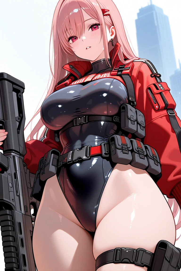 1 girl, game CG,micro bikini,huge breasts, black hair, long hair, straight hair, black eyes,Standing picture of the game, ((from head to toe)),white background,