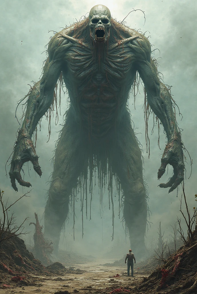 massive 8 feet tall muscled bald hairless mutated semi-orc-troglodyte like human with cracked desiccated skin he has a few large organic spike protrusions made of his desiccated skin on his arms and back, ready for battle to crush his prey, (masterpiece) ( 8K resolution) low light, monotone muted colors, wide angle lens perspective distortion shallow depth of focus ultra high quality photography best quality, ultra photo realistic, ((shallow depth of field focus)) ultra high quality photography best quality, scary