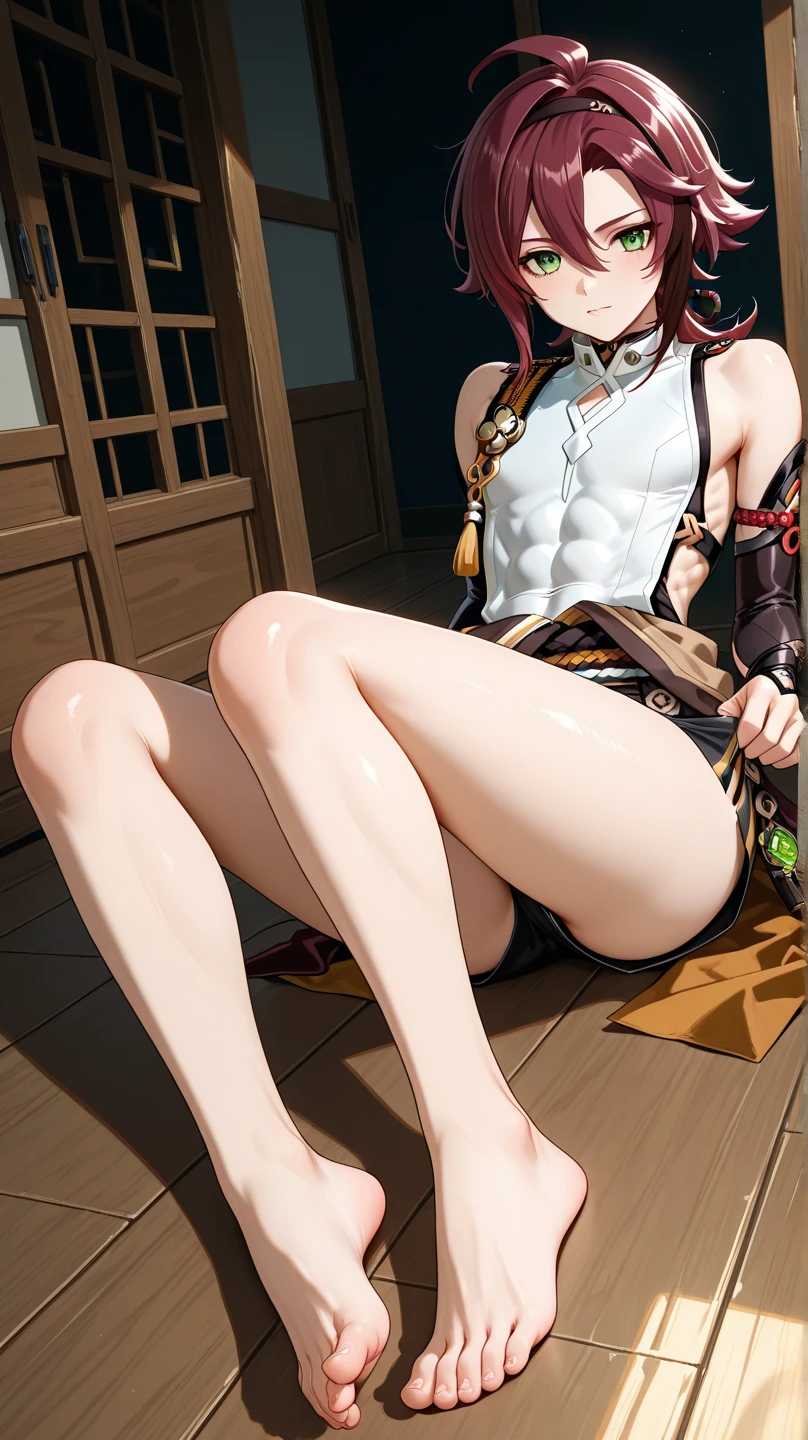 Suspended upside down to show the soles of your feet、sprawl、sole of feet、M-shaped legs、Woman opening her legs、Clothes melt、master piece、1人、独奏、Hair intake、ripped clothing、Cuffed、chains、a navel、tears、(back arms:1.2)、shibari、chains、Heart-shaped pupil、open open mouth、Hand flail、fetters、Ruined restroom、Melting white panties、bobhair、Orange hair、Melting White Bra、Underwear melts
