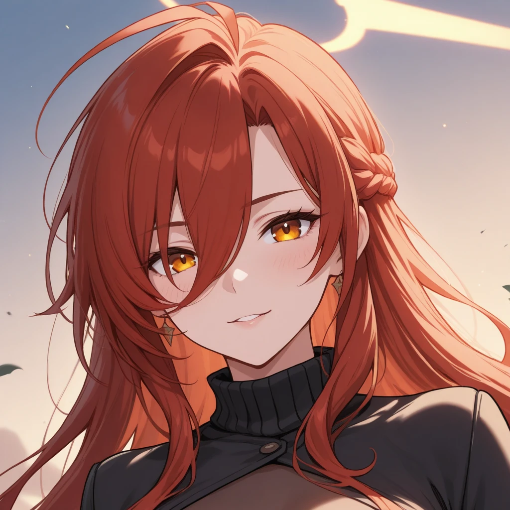 (best quality,4k,highres,masterpiece:1.2),ultra-detailed,realistic:1.37, portrait,landscape,anime:0.9,girl,solo,dark forest background, red hair,brown dress,yellow eyes,piercing eyes,luminous eyes,detailed eyes, witch,illustration,colorful,concept art,contrasting colors,soft lighting.