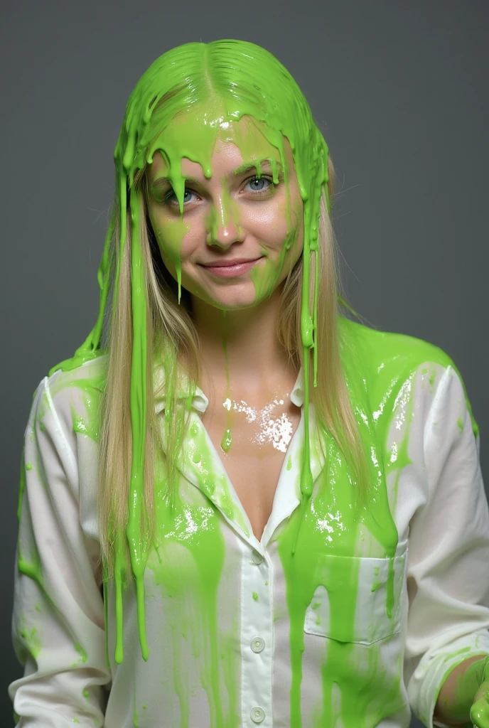 (high resolution), (8K), (very detailed), (beautiful and detailed black eyes), (best quality), (super detailed), (masterpiece), (wallpaper), (detailed face), solo, (dynamic pose), 1 female, (Japanese girl), open legs, transparent sludge, bathroom shower, tummy down, green sludge, open legs, lower body closeup, glowing skin, slim, Model, Massage, Firm elastic medium breasts, Round plump elastic buttocks, sheer, moaning, enjoyment, looking at the audience, (no bra), (no panties), no clothes, show off, green sludge on hair and skin, Shocked Asian woman covered in green sludge, green sludge dripping, greenish liquid, green slime, green sludge everywhere, character is covered in liquid, sludge, dripping goo, oozing wet and slimy, beautiful green liquid, expressing humiliation