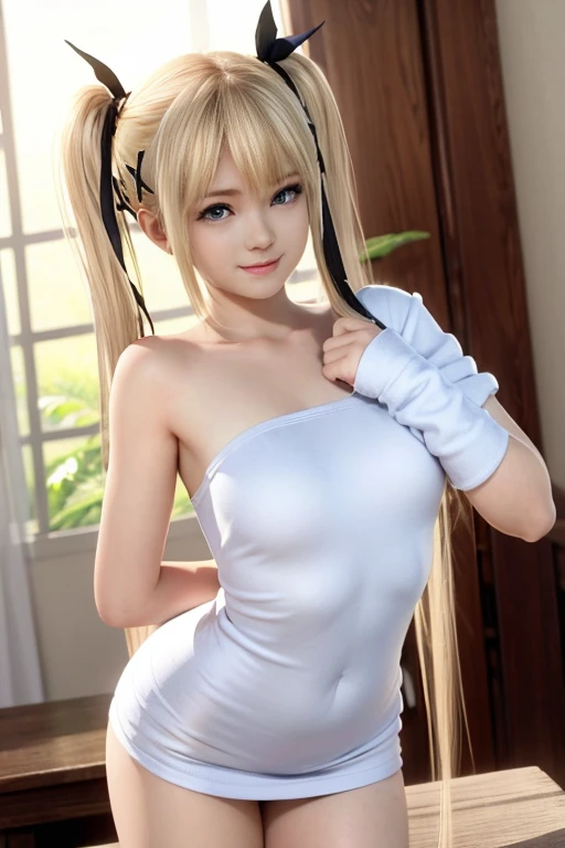 ((Best quality)), ((masterpiece)), (detailed:1.4), 3D, an image of a beautiful female with thick voluminous hair,light particles, pure energy chaos antitech,HDR (High Dynamic Range),Ray Tracing,NVIDIA RTX,Super-Resolution,Unreal 5,Subsurface scattering,PBR Texturing,Post-processing,Anisotropic Filtering,Depth-of-field,Maximum clarity and sharpness,Multi-layered textures,Albedo and Specular maps,Surface shading,Accurate simulation of light-material interaction,Perfect proportions,Octane Render,Two-tone lighting,Wide aperture,Low ISO,White balance,Rule of thirds,8K RAW,(huge breasts),(very thin waist),(huge butt),(thick thighs),(cleavage),((pale blonde twin ponytails)),(long hair),(show lots of skin),(skinny arms),(revealing clothing),seductive,((lying pose))