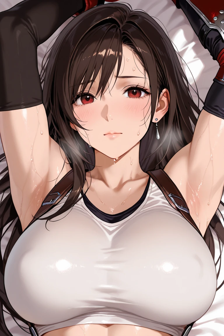 ((Japanese anime, brunette girl, delicate, tsundere), (sexy, shimmering luster, red flashing eyes), (advanced shadow, unique light and shadow effect), (monochrome background, highlight reflection effect), vivid and powerful expressions and movements), (white underwear, panties)