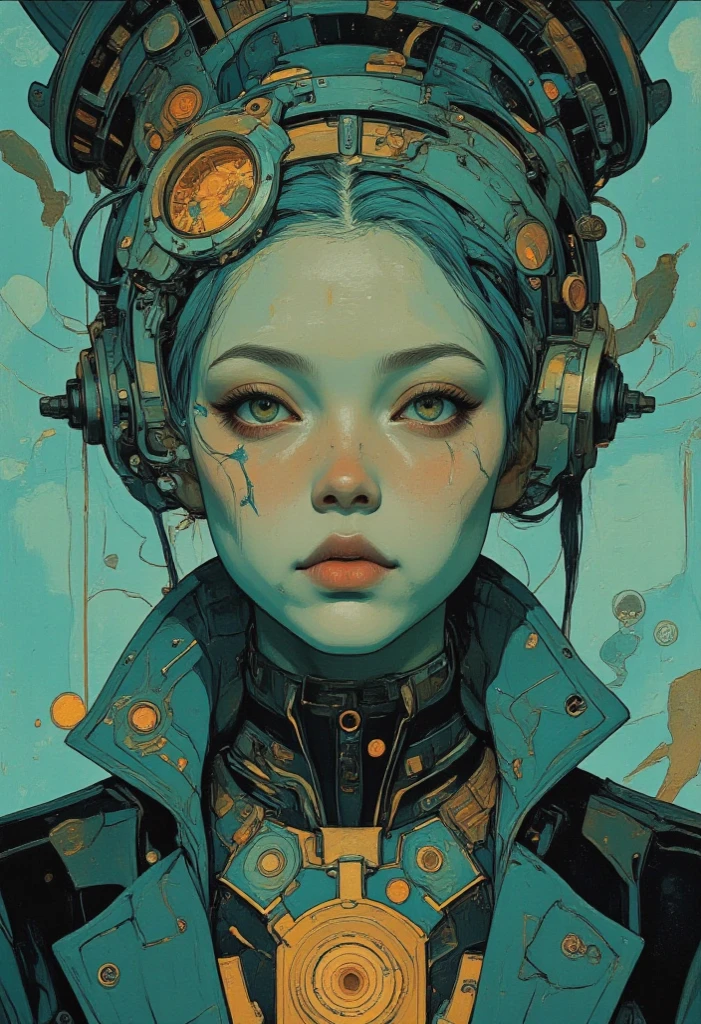 girl,Jim Mahfood,Enki Bilal, hyper detailed, masterpeace