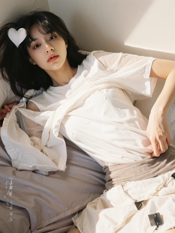 (highest quality, masterpiece:1.3), shape, ((Beautifully detailed face)), beautifully detailed skin, Intricate details, Very detailed, Best image quality in 8K, The true picture () (18 year old high school girl:White short sleeve shirt,uniform,Black pleated skirt,White socks,Black sheer lingerie) (Small breasts), ,Japanese Girls,One Girl,Baby Face,(Detailed Hair,Bobcut,Black Hair),Detailed lips,Open your mouth,(Lying in bed,Sleep on your back:1.2,Spread your legs,Top View),Detailed legs,Beautiful legs,Beautiful hip line,blush,Embarrassing,Realistic Face,Realistic Skin,(sexy:1.2,Clothes are disheveled),(Vibrant Skin,Moisturized Skin:1.2),Vivid lips,Lip gloss