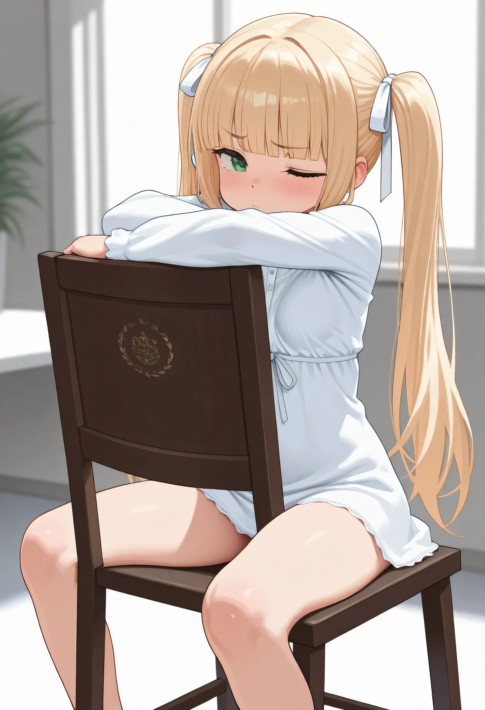 Cute beautiful girl、Stand with your feet apart、Big Breasts、(Sad crying face blush:1.3)、Beautiful Eyes、Brown skin、Braid、、Place your hands between your legs