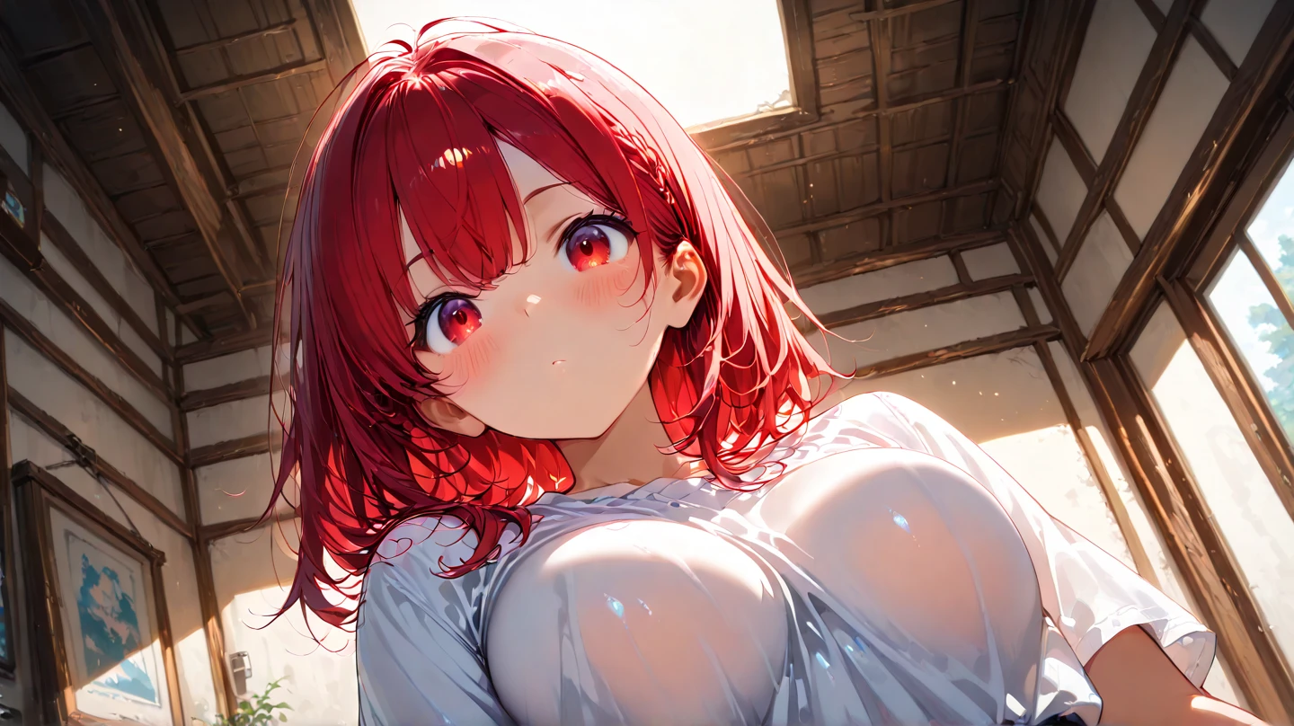 (masterpiece:1.2), hyper detail, best quality, (intricate_details:1.1), beautiful detailed, beautiful hair, solo, 1girl,ONE SIDE UP,(sweating:1.2),(steam),heavy breathing,steam,chuckle,from above,shoulder,((camisole)),cleavage,dark,backlighting, shoulder focus,breasts focus,greasy breasts,breasts focus, shoulder focus,pov,upper body,cum on body,cum on breasts,1boy,(blowjob,motion line:1.2)grab penis,cum,Nilou,dark illumination,stick out tongue