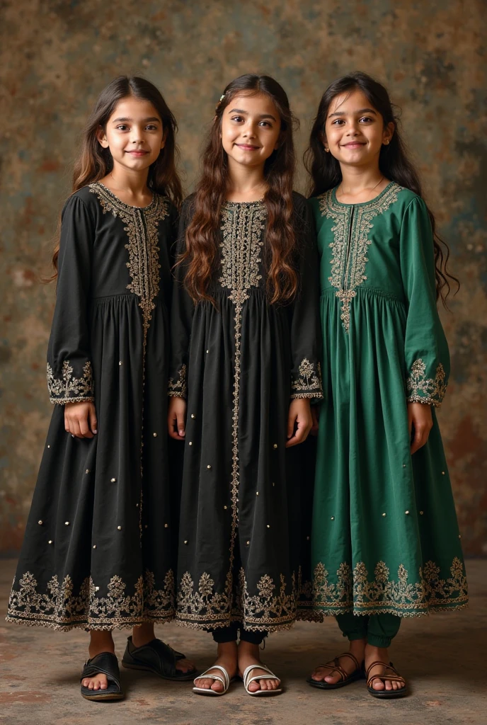 GOTHIC CHILDREN GREEN CLOTHES