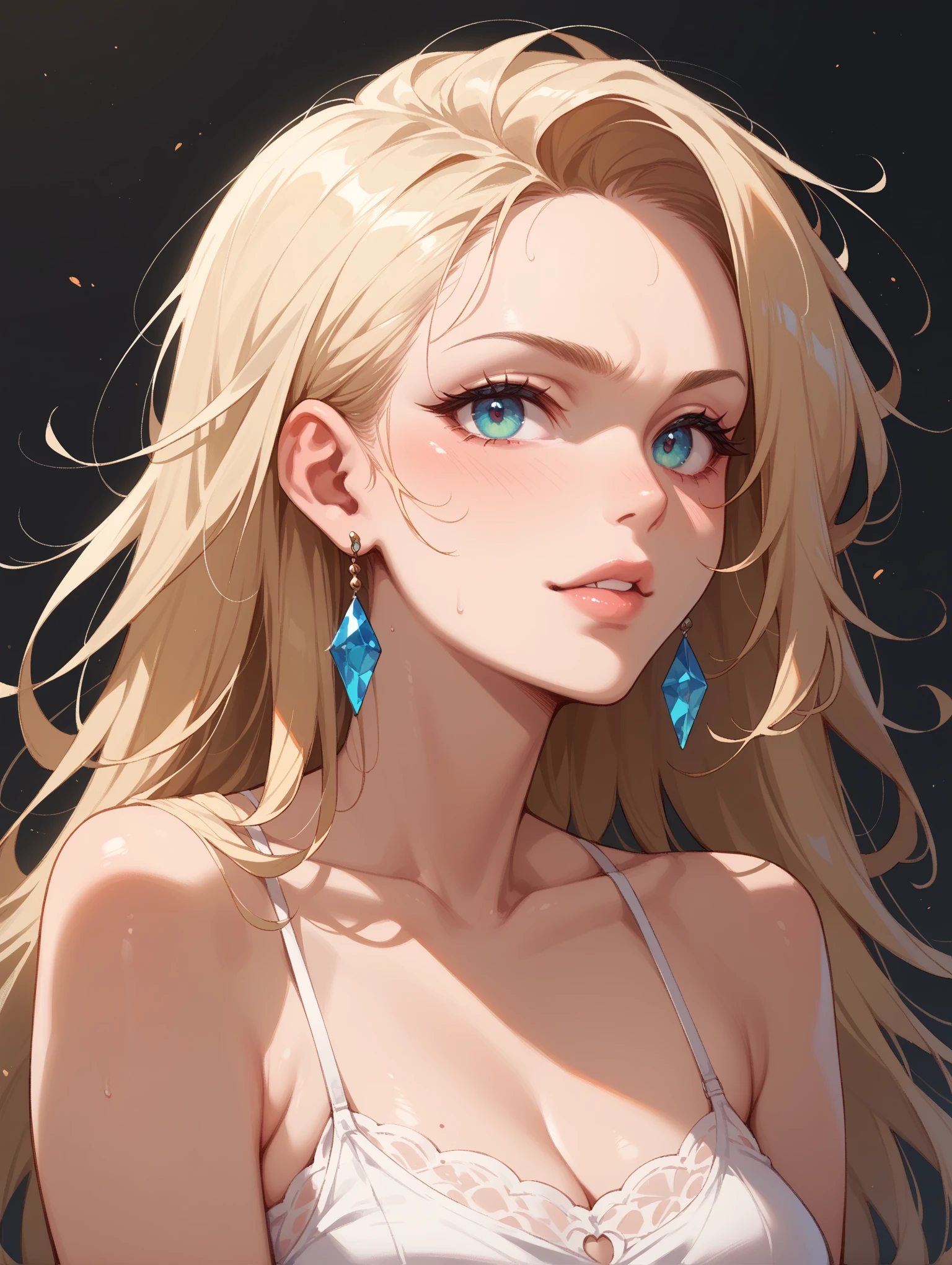 masterpiece, Highest quality,One Girl、Blonde long hair、Half Japan and half Caucasian、
Slim figure、Collarbone showing、Medium breasts、clevage、black gown,Sparkling Eyes、
gleaming skin、Hotel lounge、
The person I'm waiting for has just arrived、Welcoming them with joy
