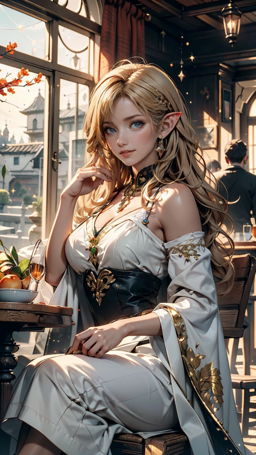 ((Best quality)), ((masterpiece)), (detailed:1.4), 3D, an image of a beautiful princess female, blonde-haired, yellow eyes, HDR (High Dynamic Range),Ray Tracing,NVIDIA RTX,Super-Resolution,Unreal 5,Subsurface scattering,PBR Texturing,Post-processing,Anisotropic Filtering,Depth-of-field,Maximum clarity and sharpness,Multi-layered textures,Albedo and Specular maps,Surface shading,Accurate simulation of light-material interaction,Perfect proportions,Octane Render,Two-tone lighting,Wide aperture,Low ISO,White balance,Rule of thirds,8K RAW,