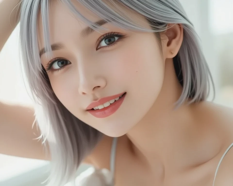 1girl, cute face,pretty face, jaw dropping beauty, ((ultra high detailed 1.9)),((ultra high resolution 1.9)),((ultra high quality 1.9)),(masterpiece)), (perfect lightings), (very Big breasts 1.9)), ultra huge breast, deep neckline sexy navel , sexy figure , ((surreal photo, 8K uhd, professional photos, Full details from clothes to face, eyes full of life, pink eye color, masterpiece, goddess of beauty)).Tomoe is an extremely beautiful young woman with white hair,bouncy hair,red eyes,kimono, showing her body , realistic skin