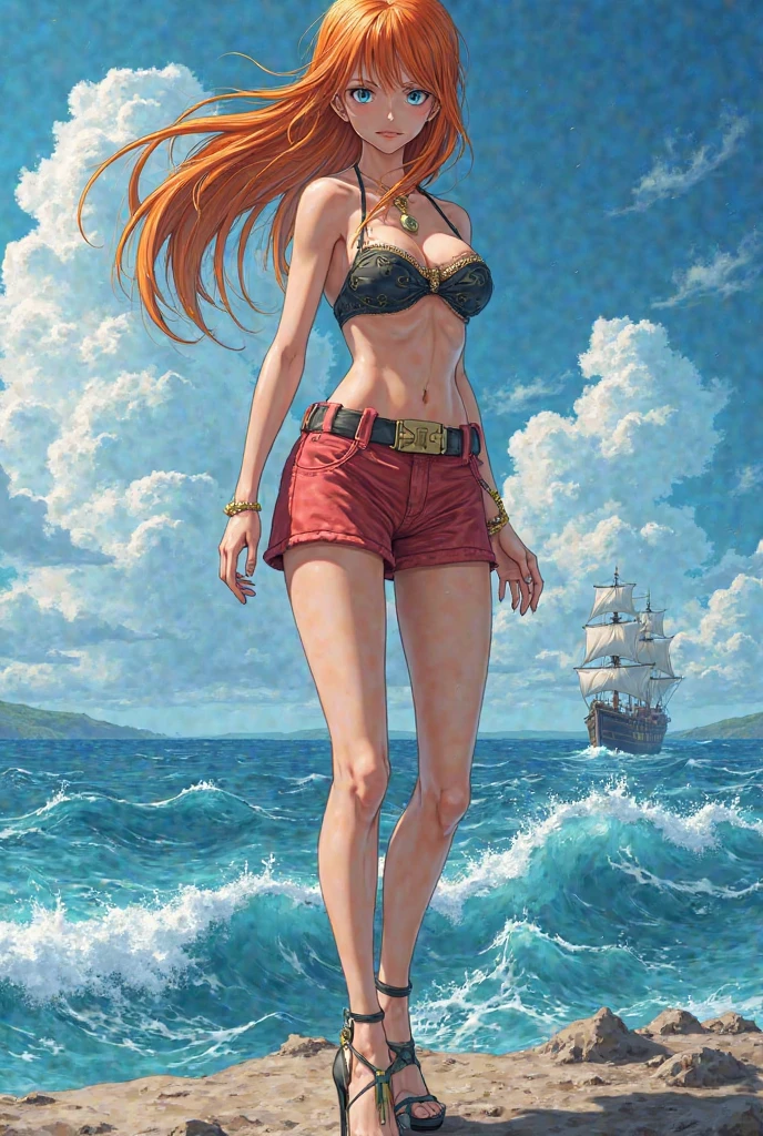 Luffy géné car il c’est fais pipi dessus devant nami