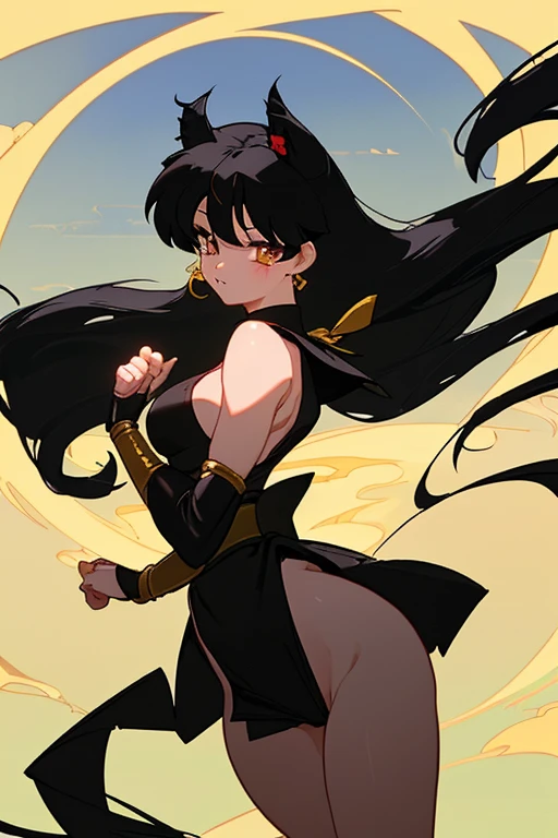 Negra melhor qualidade 8K  mulher negra pele castanho UHD (( estilo  negra castanho anime CG ))  afro anime HD