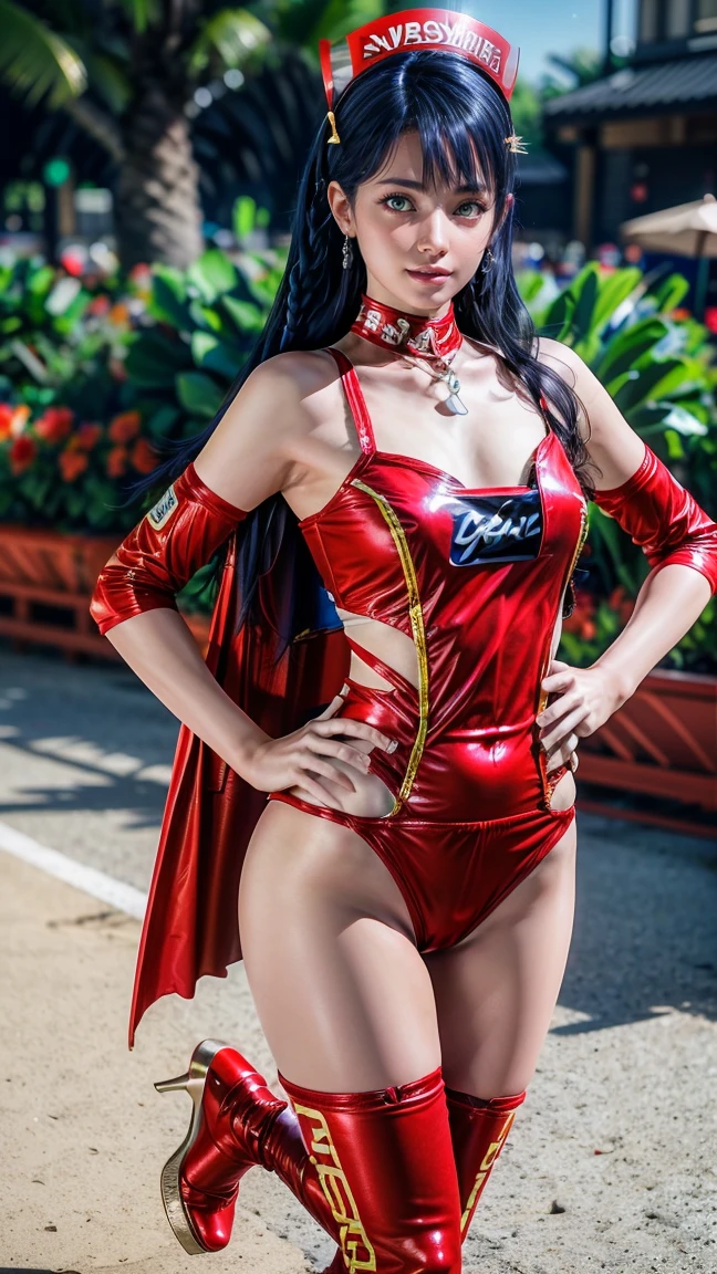 (8K、Raw photography、Highest quality、masterpiece:1.2),(Black Hair、Dark Eyes:1.9),(:1.6)、View your audience,Viewed from the front,White skin,(:1.3)、(Tight waist:1.6)、(Clothes that accentuate the shape of the breasts:1.0)、(Big Breasts :1.3)、Slim figure、Ultra-high resolution,beautiful,beautiful fece,(One person、No background:1.9),whole bodyボディー,Japanese women,(reality的:1.37)、Photon Mapping,reality、(Baby-faced and cute: 1.2)、(Cute Smile: 1.8)、(Round face: 1.8)、Radio City、Physically Based Rendering、Depth of field rally background、photograph, (I can see your knees、Thigh close-up:1.8),(:1.6),whole body、Great quality