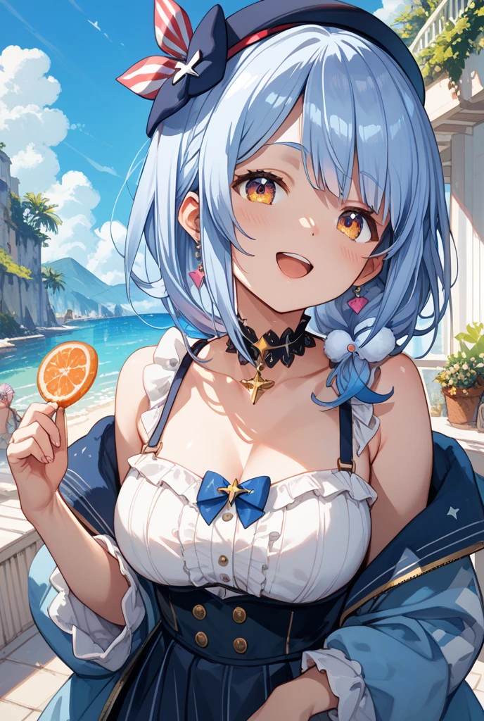 Top image quality、1girl in、fruit juice