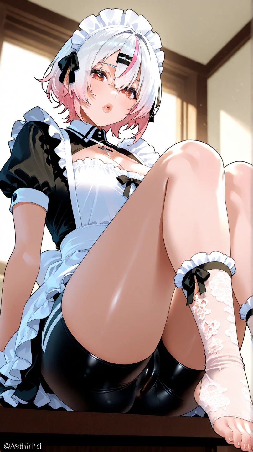 (((Pixel Perfect, Perfect detail))), alone, 1 Girl, memory, Maid costume at the Roswaal House, Maid Tiara, Looking at the audience,(Disgust,anger) shut up.,(Skirt flip:1.3),To the navel,No pants,Love Juice,dress lift), (Panty Shot), (White Brazilian Panties), (From below: 1.5), Increase in wind power, View your viewers, squat, (Spread your legs)