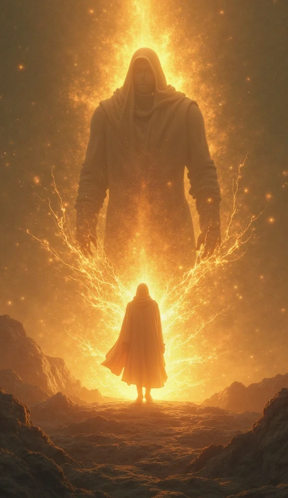 Double Exposure: the almighty God and the abysses of sinful hell meets