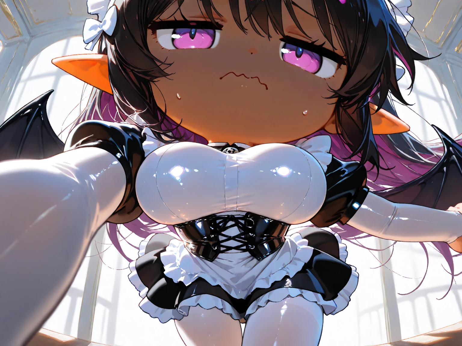 (Very small girl rides guy perfectly:1.5)、(またがるな女の子:1.3)、(Petite:1.5)、(Big Breasts:2)、(eyes half closed:1.3)、(despair:1.9)、(Grin:1.1)、(tears:1.3)、(The body shakes violently)、8K resolution、 ((Highest quality))、Anatomically correct、(Strapless Bunny Girl:1.9)、((Hasselblad Photos))、[:(Detailed face:1.2):0.2]、(heavy rain:1.5)、(Sweaty:1.6)、(Squat:1.4)、(Intense sex:1.9)、(Thick penis:1.9)、(Dripping a lot of semen from the vagina:1.6)、(Groping the chest:1.6)、(Several middle-aged men)、(Spread your arms wide:1.8)、(Front view:1.6)、(Braiding hair:1.5)、(Loss of strength from the body:1.3)、(呻吟)、(ejaculation)、(Thin limbs:1.3)、(Lying on your back:1.6)、(Fixing the body on the floor:1.3)、(commit)