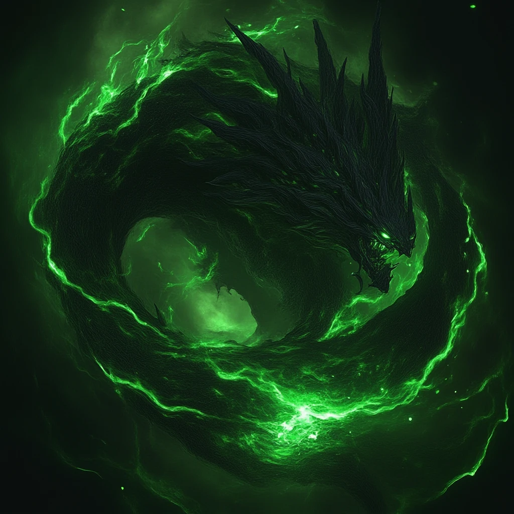 8k, ultra detailed, master part, Best Quality, (extremely detailed), Arafed, arte dnd, panoramic view, whole body, MFBP1, Sorceress Aasimar casting a green flaming spell, monster, (First work 1.3, intense green details), monster, snake, green Flaming Spell Casting (First work 1.3, intense details) big demon smoke wings, green demon smoke wings open (First work 1.3, intense details), magic fantasy green background (First work 1.5, intense details), stars, cloud, wearing a dark green cover, fluid coat (First work 1.3, intense details), high jump boots (First work 1.3, intense details), armed with personnel, green hair, green eyes, intense eyes, monster, Ultra detailed face, (First work 1.5, Best Quality), anatomically correct (First work 1.3, intense details), determined face, Divine green light, cinematic lighting, Luz outfit, silhouette, Photorealism, panoramic view (First work 1.3, intense details) , wide angle, Angular ultragrande, 8k, high, Best Quality, High details