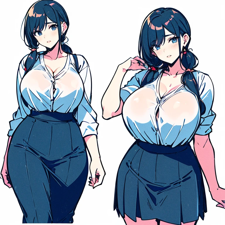 Expressiveh, egirlthot, chibiIcon, , score_9, score_8_up, score_8, (top quality,8k wallpaper),(masterpiece,best quality:1.2), ((source_anime, anime)), 1girl, , , ((black hair, long hair, )), old, mother, milf, teacher , ,, white skin, makeup, , saggy breasts, amused eyes, amused smile, , , wide eyes, jealous, jealousy, very jealous, yandere, caring, teaching , professor, , , black eyebrows, , , , egirlthot, , obsessive, , black mascara, black eyeliner, blue eyes, , , Goth girl, egirlthot, , , big sister, , large eyes, beauty mark, , giggling, laughing, leaning , , athletic , long fingernails,s1z3d1ff_t4lk, taller girl, standing, legs straight, bent forwards, arched back, hands on knees, , [[from below]:0.5], pov, eye contact, chibi, icon, cartoon, big head, wide hips, wide torso, plump, big eyes, big belly, saggy breasts, bursting breasts,