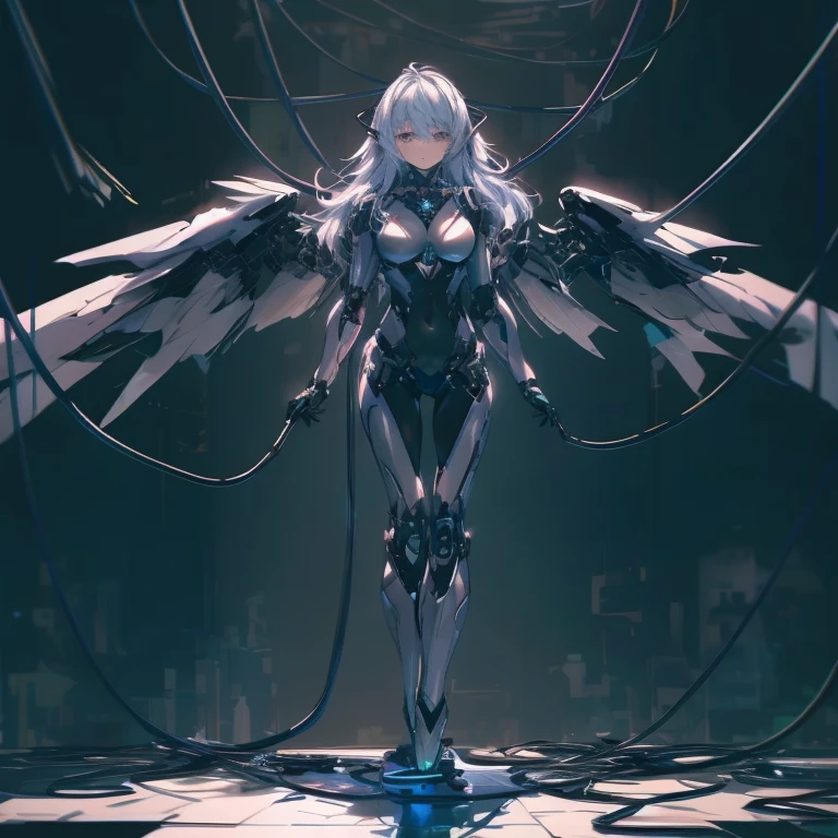 super high quality、8K quality、High resolution、Image quality captured with a single-lens reflex camera、(SFW)、Perfect Anatomy、(White dress theme)Beautiful Mecha Girl、Beautiful blonde 20 year old girl.Orange eyes、(Good shape、Normal chest、Cleavage)、Beautiful mechanical parts in a three-dimensional, sensational and realistic black color、(Shoulders and legs are exposed:1.2)(Rear mechanical unit、The mechanisms are concentrated on the back)、(Holding small dice in hand:1.3)break(Wear a simple white dress:1.4)(Mechanical parts below the elbow and knee:1.3)break、(Perfect Anatomy:1.4)break(Back view、Looking back、avert your eyes:1.3)崩breakる世界(Between the cliffs and the sea:1.3)