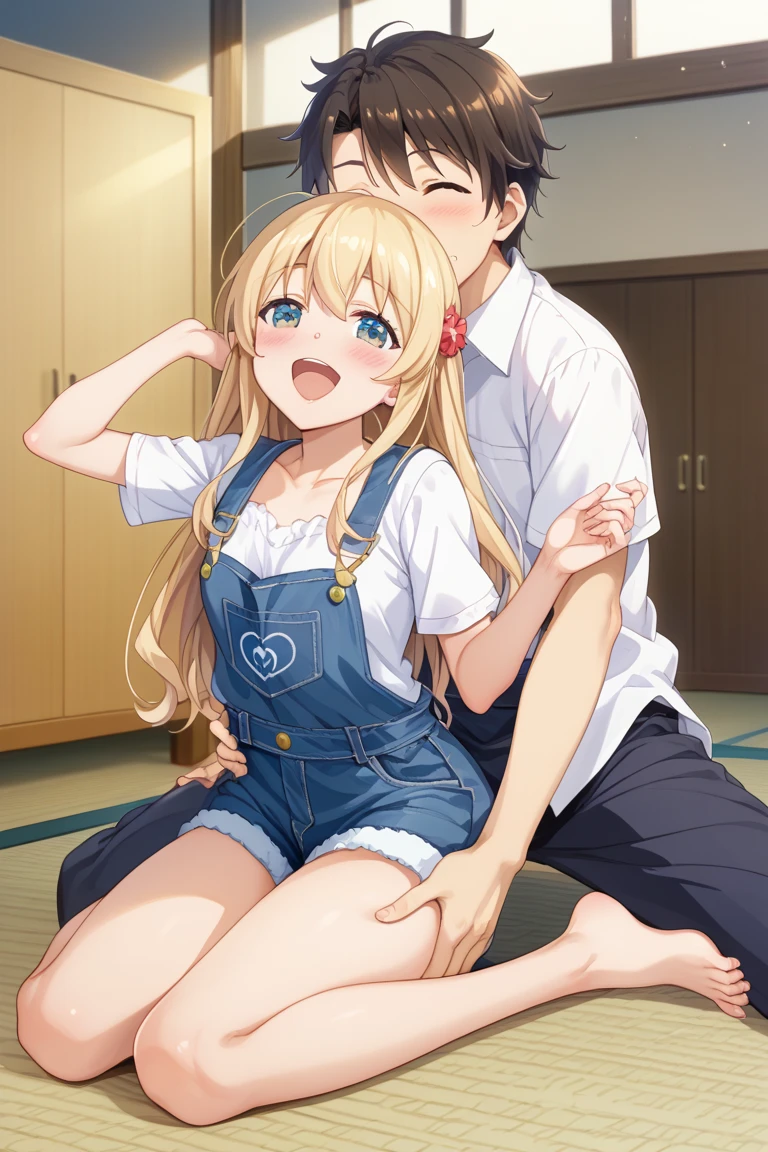 1girl, (1boy, hetero:1.3), l sex, kling, bent over, sex from ind,doggystyle, arms behind back, arm grab creampieclosed one eyeigh quality、ultra highle、master piece、(slant eyeasturbate)(masuture bation)(blonde blue eyes)(little girl)(petite)(small brenipples)(14years old)((longair))(yellow hir betweesy hair)(hair intakes)(side lock)(small breasts)(B cup)(petite)(low length)pink nipples、close your eyes、cryi、、touch nipples、tie both hands