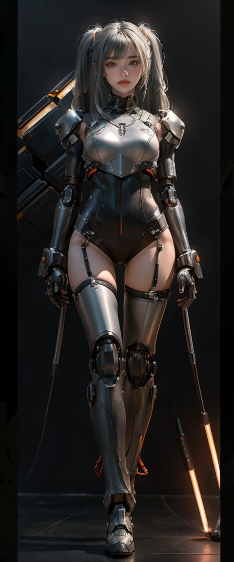 a big breasted girl riding a mecha, bikini, taiwandolllikeness, realistic, Combat Mecha