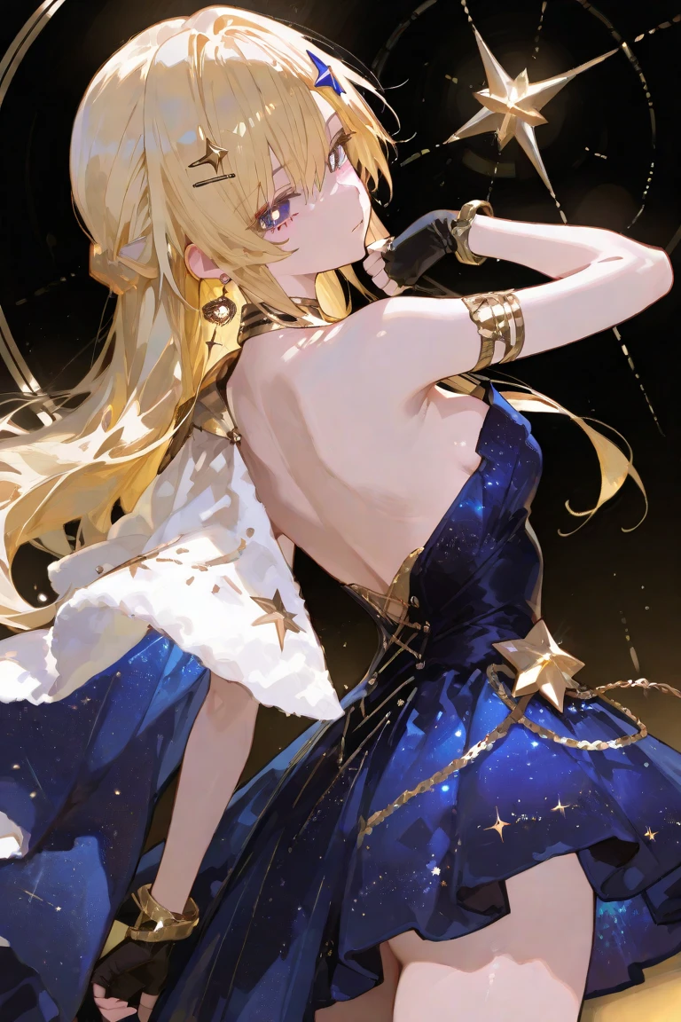 With topaz motif,Pretty, one person, yellow hair, ahoge, hair behind ear, hime cut, crystal hair, flower,water, pupils sparkling, diamond-shaped pupils, Genre painting, sparkle, reflection light, move chart, anatomically correct, textured skin, super detail, high quality, highres,Fine-grained skin,The big picture,garnet-like beauty,It's like a jewel,Diamonds scattered around,Fine-grained light,masterpiece,bust,silk,mysterious,(Detailed Hair)++++,Worthy of God,Reflected light,Composition in motion,Detailed clothing,Trending,Detailed pupils,dress,jewel hair,Realistic light,profile,yellow,tachi-e, Fujifilm, from side,anatomically correct, award winning, high details, ccurate, UHD, tachi-e,light powder,emerald,(Detailed Hands)+++,,jewel,yellow flower,,Detalied jewel,ultra Dateiled,mysterious jewel,