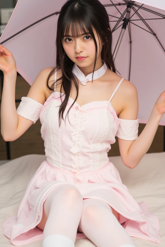 optimal,T Masterpiece,High resolution,best quality,hyper hd,super detail,award-winning,With a round face、round glasses、looking down at the camera、braid hair、squat down and spread your legs,show me your white panties,16 km race,solo,(Upper body),barefoot、white panties、black high heels、correct anatomy,beautiful cyberpunk girl,かわいいWith a round face,,gradation beige hair,hair line,((scarlet eyes)),long eyelashes,dangling corner of the eye,white skin,(small tit),(Because I'm slender),((女性用リクルートsuit)),((racing_suit)),((high-low_long skirt)),ear studs,(strap),(laser material clothing:1.2)