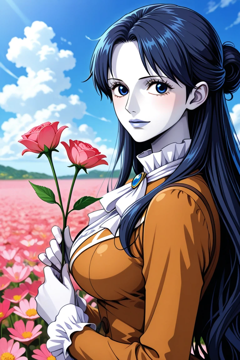 nico robin in a spy outfit, covered in grease and dirt, flower garden in the background, vintage illustration, vibrant and bold pop art with high contrast colors, dynamic composition, and exaggerated details", EasyNegative BadHand
3DMM
wanostyle
MangaHentaiStyleConceptv2
books