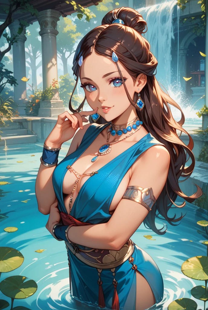 Woman style character beautiful breasts symmetrical medium breasts Fiona queen Anna of Arendelle with war marks Cartoon image of a woman .Ilustra??o estilo desenho animado, estilo de arte dos desenhos animados, estilo de arte dos desenhos animados, digital illustration style, estilo atompunk design de personagens altamente detalhado, arte digital detalhada coragem, Forest fan art, Design de personagens de retrato, beautiful digital illustration, retrato de alta qualidade, Arte em quadrinhos, mulher jovem cabelo com transas lindas . Queen Anna of ArendelleBeautiful lined eyes Medium large bust and wonderful sexy clothes. image expression of sexual desire from waist to head illustration Queen Anne of Arendelle atompunk style Fallout 4 style pose playboy magazine 1 brunette Megara, usando vestido grego longo roxo, style of disney animation, melhor qualidade, arte digital, sitting bored at night, cercado por luz azul e chamas azuis