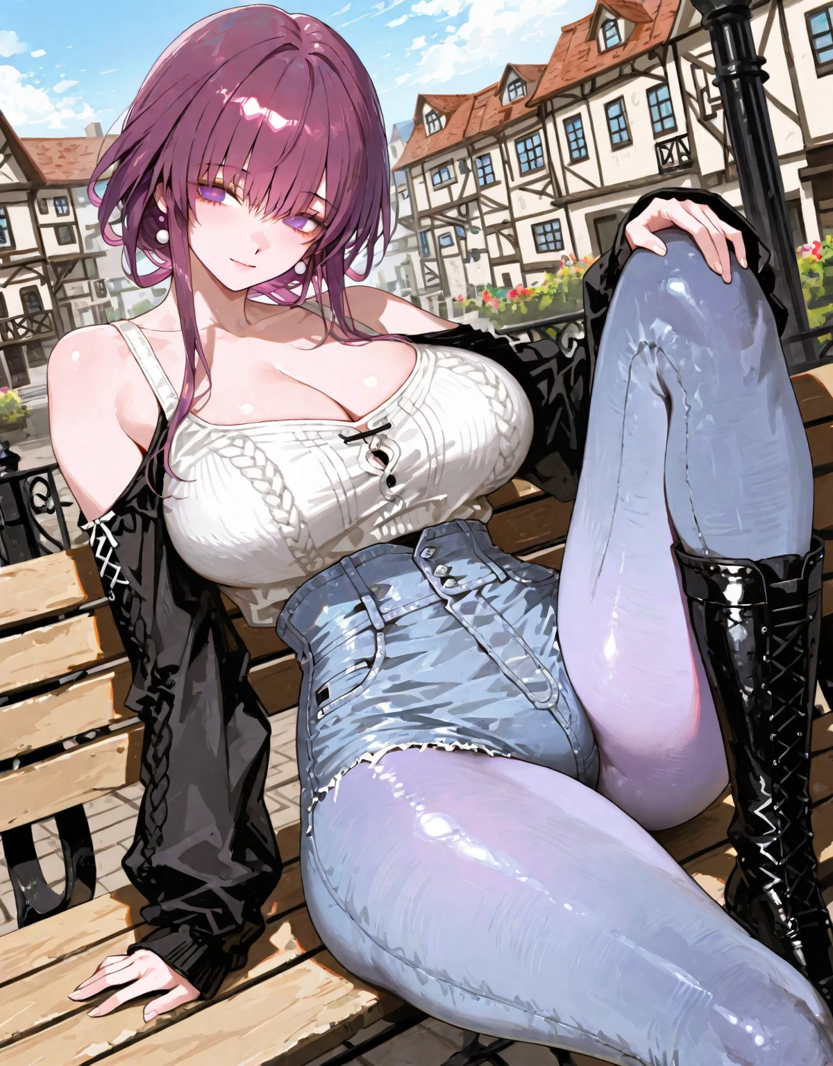 (Ultra-high resolution、masterpiece、8k)Naked Women,far、Official photo、Straight Long Hair,Purple Hair,Shorn bangs、Big cold eyes、There is a mole under the left eye,alone,Big Breasts,i turn around,Inside the room,fluffy black robes、barefoot、Masturbation,Slender body、The shape of the female genitalia is clearly visible.,(big, anus:1.5、big piles of poop on the お皿:1.3),Grab your buttocks and spread them,detailed ,Your body is wet,Sweat,,Desire for dissatisfaction, White Stockings,anusから出てくる大きなうんち、Steam is coming out from between the thighs,Squatting during defecation、Spread your legs、In the Japanese-style toilet