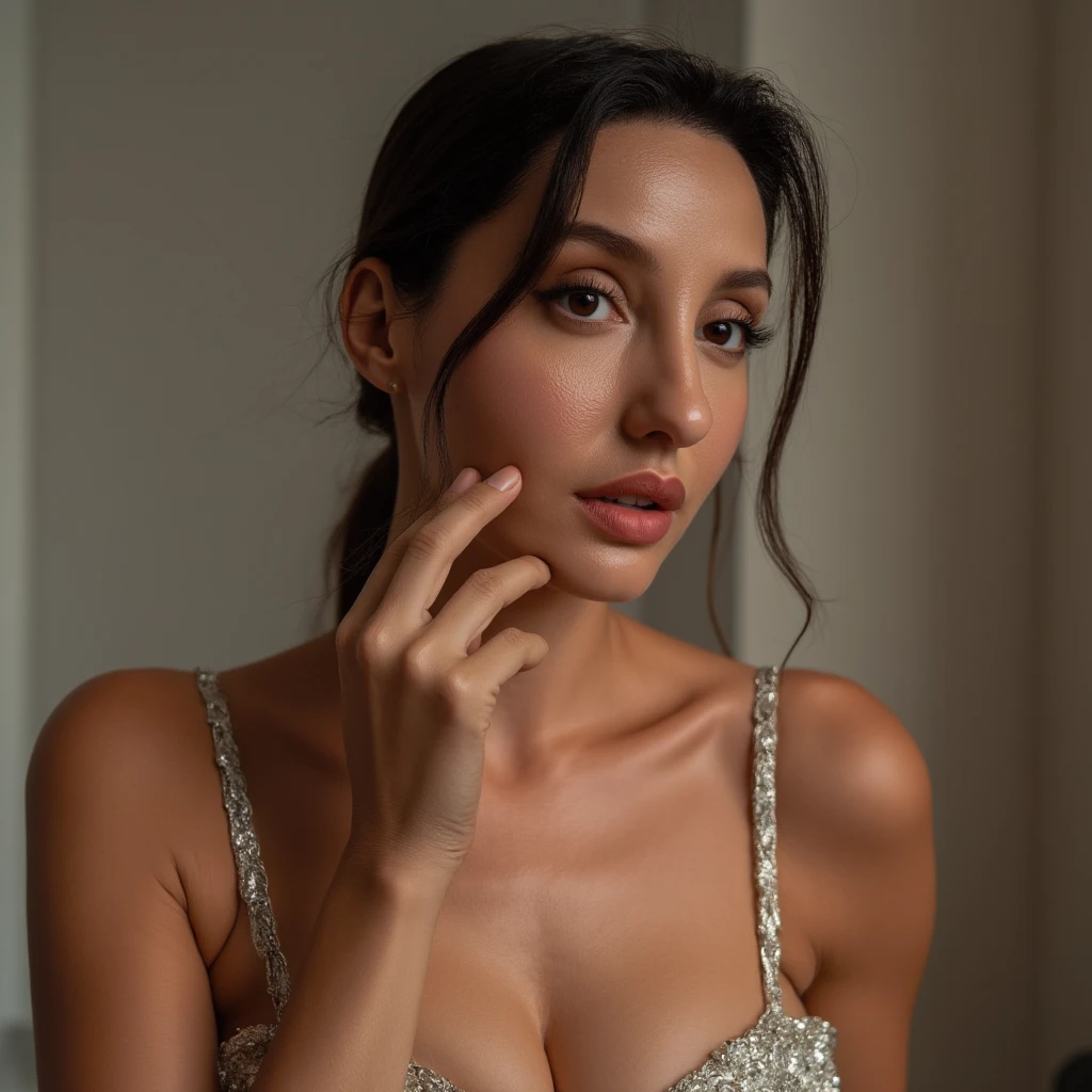 elegant dark-haired woman in Chanel outfit relaxing on balcony,photorealistic portrait,detailed face features,beautiful detailed eyes,beautiful detailed lips,extremely detailed eyes and face,longeyelashes,elegant dress,charming smile,warm lighting,muted colors,natural setting,intricate details,high quality,8k,photorealistic,masterpiece