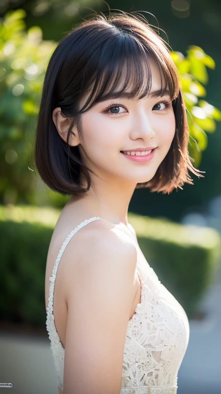 masterpiece)、(Highest quality:1.5)、(Photorealistic:1.2)、(Surreal), (High resolution), (Realistic), (Post-processing),(Sharp focus), Sharp focus:1.2,Backlight, (Improvement of quality:1.4), (Narrow waist)、((Perfectly detailed five-fingered hands)),(Anatomically correct body)、((1 female:1.4))、Japanese、Realistic Skin、(Small chest:1.4)、Bust size is A cup、A pretty woman with a slender figure:1.4,(from the front:1.5), (Enhances the beauty of skin texture:1.1),No makeup、美しいBlack Hair、smile、Natural color lip、(Small Mouth:1.4)、The mouth is not open、Thick lips、(Oval Face)、Even bangs、Hide eyebrows with bangs、((33-year-old woman))、Bob Hair、Hair blowing in the wind, (Black Hair, Iris, Watery eyes, Shining Eyes, Bob cut hair,), Hair behind the ear、No makeup、(Drooping eyes)、(((One lovely woman)),((優しい大きなsmile)),(( Small breasts,Small breastsの谷間)),((((Plump Cheeks)))),very cute,(Baby Face),Raccoon face,1 girl,(((I'm surfing、Summer Sea、Ride a big wave on a surfboard、Surfing in style、Colorful Swimsuits)))、