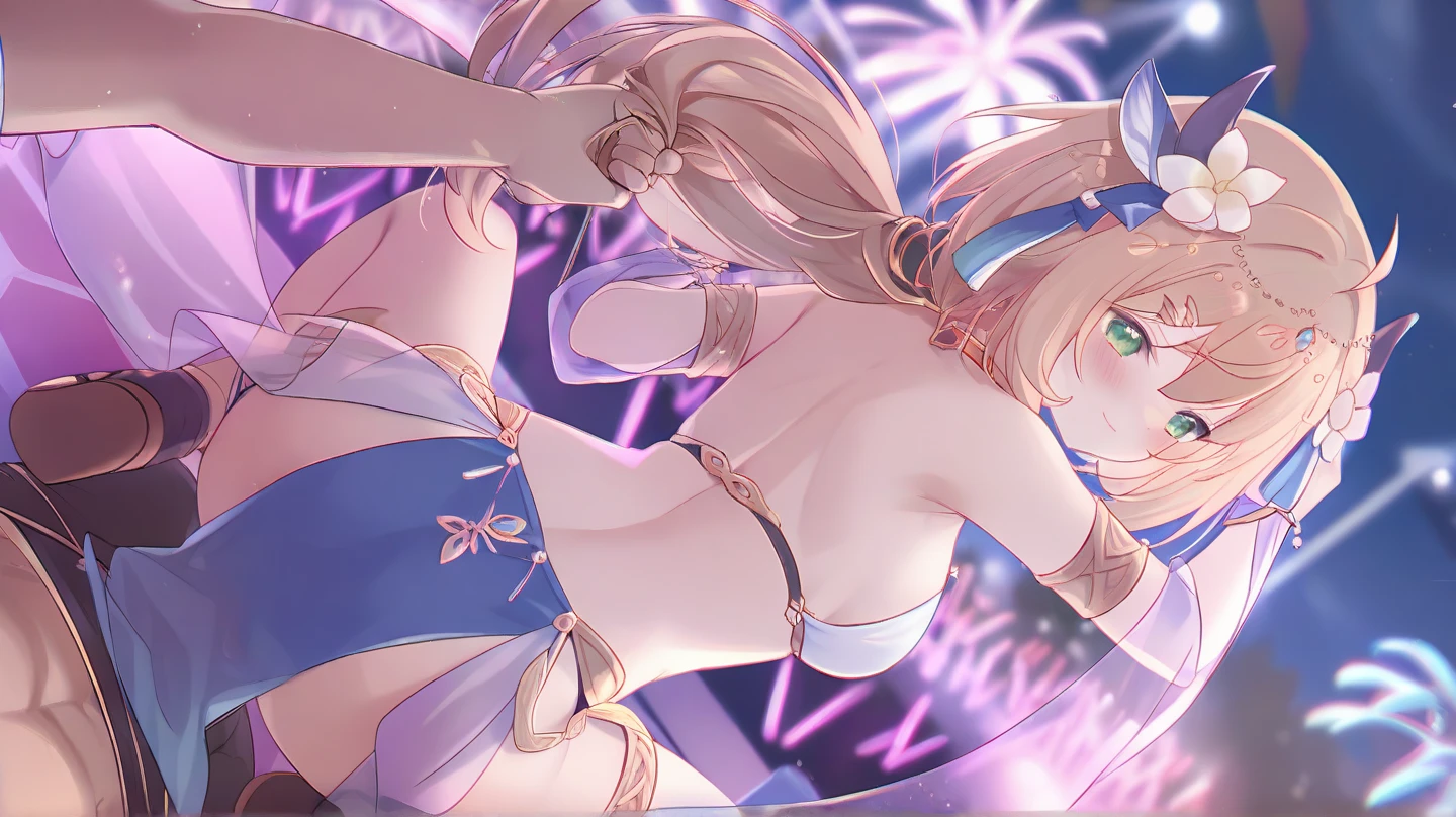 ((small breasts))、nipple、spread legs and tie、((((inserting fireworks into the anus))))、Put fireworks in your pussy、tears、it hurts、