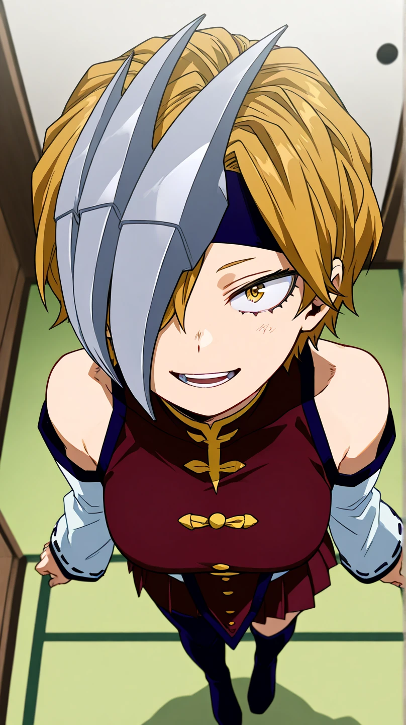 <lora:my_hero_academia:0.8>, ryuuko_tatsuma, smirk,