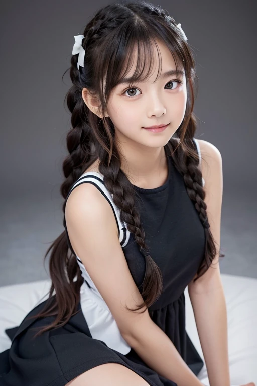 Female junior high school student、Very cute girl、、An angelic smile ...