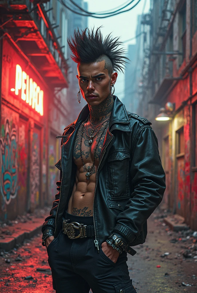 rosto masculino com muitas tatuagens