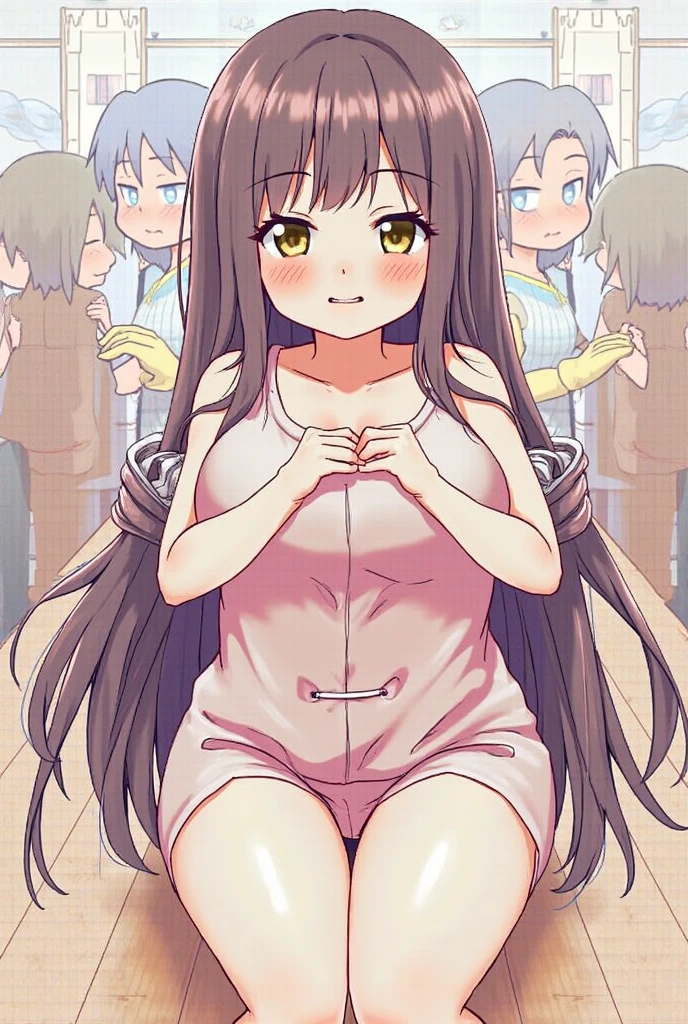 Anime. Tate no Yuusha no Nariagari. Raphtalia. Baby. . Lovely girl. . Half-human. Raccoon-people. Brown hair. Long hair. Brown eyes. Beautiful eyes. Perfect eyes. Expressive eyes. Ideal face. Beautiful nose. 12 years old. Small breasts. Flat chest. Raccoon ears. Raccoon tail. Slave. Sick. Ssbbw. I have a cold. She has a runny nose. Nasal mucus. She has snot running from her nose. She wants to sneeze. She needs to sneeze. She has a strong, desperate urge to sneeze. She sneezes. She sneezes. Handkerchief. She sneezes, covering her nose with her hands. She blows her nose. She has meteorism. She wants to fart. She needs to fart. She has a strong, desperate urge to fart. She farts. She farted. Spoiled air. Pale brown clouds of gas around her ass. She's on her period. Her crotch is bleeding. Her diaper was leaking period blood. She has urinary incontinence. She wants to pee. She needs to pee. She has a strong, desperate urge to pee. She peed herself. Her stomach hurts. She has diarrhea. She wants to poop. She needs to poop. She has a strong, desperate urge to poop. She poops diarrhea in her diaper. She pooped diarrhea. She crapped herself with diarrhea. In the middle of the street. Thick body. Thick legs. Fat belly. Fat butt. Slave collar. Shackles. Dirty slave tunic. Torn slave tunic. Diaper. Dirty diaper. Sitting. Wheelchair.. Fantasy city. Full height. Beautiful character design. Shiny skin. Full body. NFS. Official art. Extremely detailed CG Unity 8k wallpaper. Ideal lighting. Ultra high resolution 4K. Super detailed 8K. A high resolution.