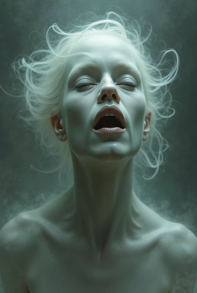 A realistic depiction of a happy couplw and formed by candle smoke with the female image avoiding the kiss from the male image.The lovers emerge above the candle amidst the smoke highly accurate and lifoliko arith o dark andcontractina