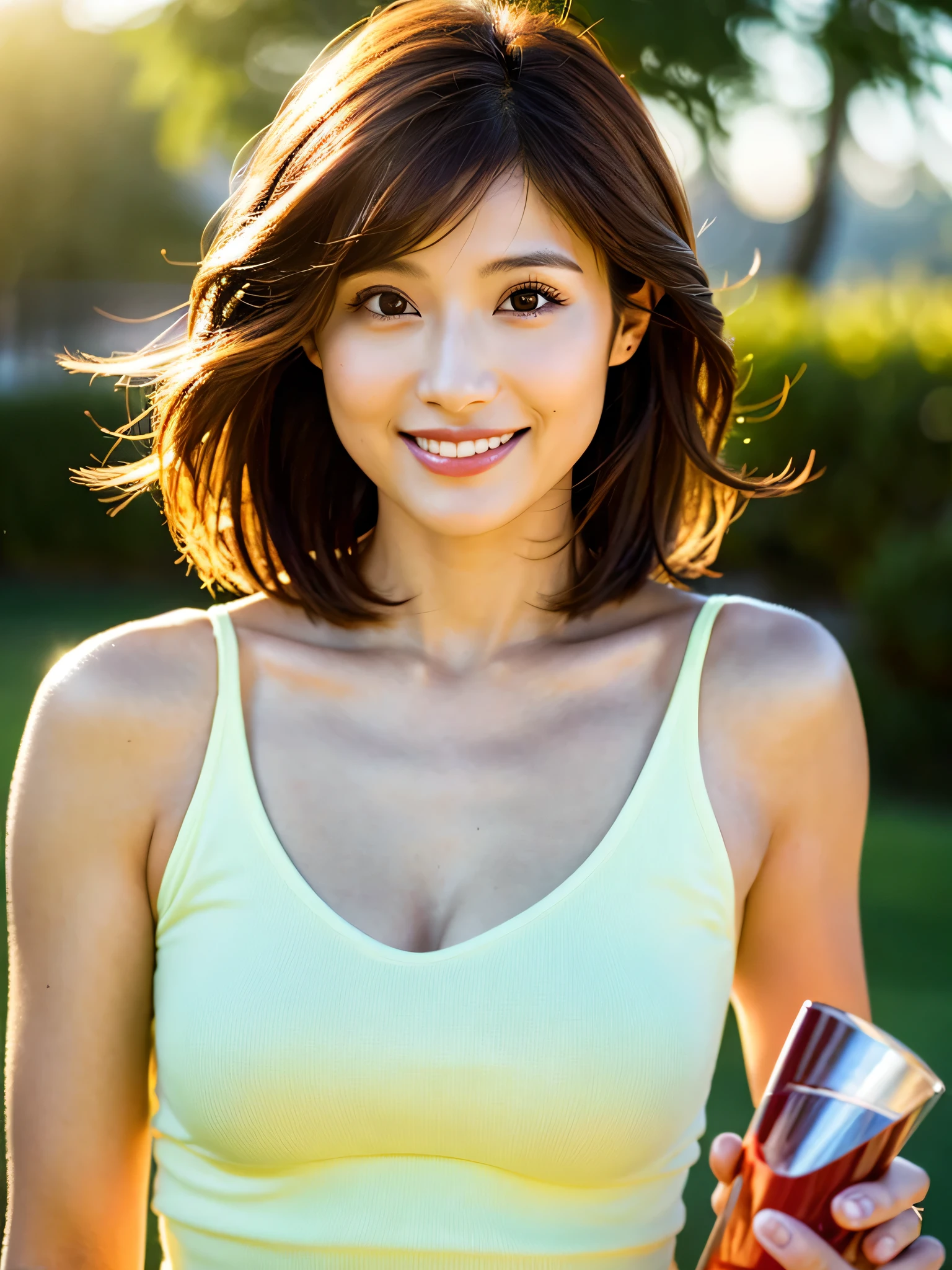 (((land、hurdle)))、1 beautiful girl、wet shirt、wet body、super detail armpits、((tracking & field athlete woman))、(((1 person)))、((short cut hairstyle))、competition uniform、((stadium))、So cute、slight smile、beautiful breasts、Full body Esbian、armpit hair、playground、((outstanding style))、((healthy body))、 、japanese woman、Photoreal、fine and beautiful eyes、hyper realism、high contrast、ultra hd、realistic skin texture、best image quality、highest quality、超A high resolution、small details、very politely