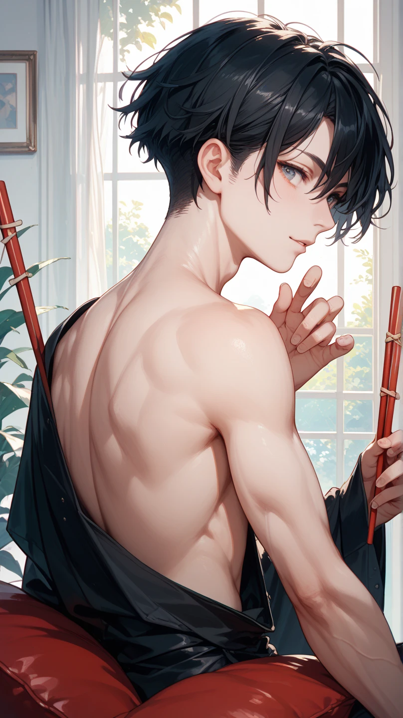 Naked boy in Japan