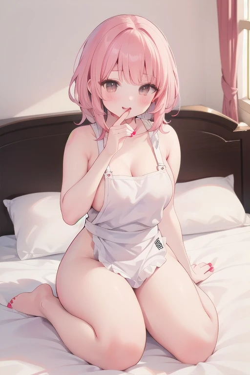 s girl,One guy, Rainbow hair, Fox ears, Golden eyes, Upper body naked, Lower body naked, Long legs, on the bed, Hands clenched, sheets, Open mouth, full of sweat, Crying, pain, Blushing expression,Exposing female genital organs,Nakedness,Masturbation,urine,outflow,clear liquid,Creamy white