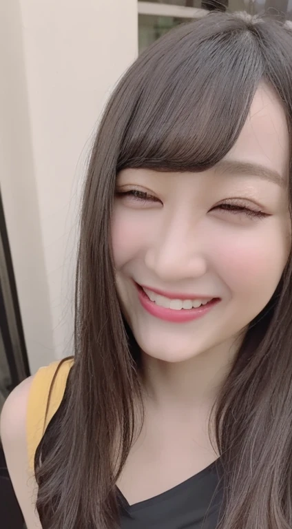 a woman,1 girl,black hair, hair bobbles, longeyelashes, solid circle eyes, light smile, mole under eye, piercing, light smile, shy, puckered lips, Surrealism, drop shadow, stereogram, ass pov, atmospheric perspective, depth of field, first-person view, f/1.8, 8K, super detail, ccurate, best quality, highres, best quality,full body,professional lighting,Cleavage