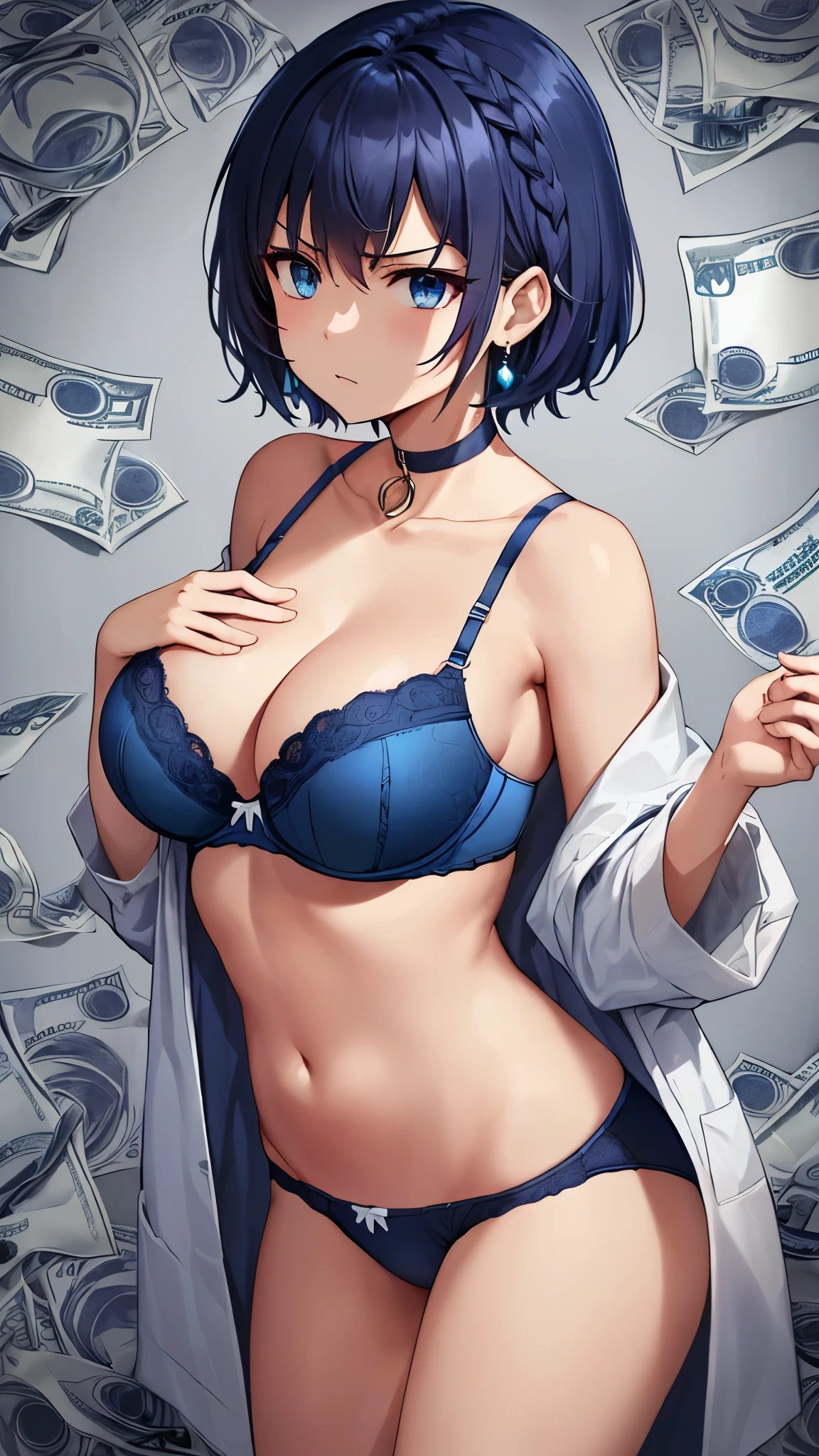 a cartoon picture of a woman with a purse and a money bill, oppai, oppai cyberpunk, thicc, r / art, r /art, r/art, by Kanbun Master, (sfw) safe for work, high quality fanart, by Yang J, oc commission, commission, by Jang Seung-eop, from girls frontline