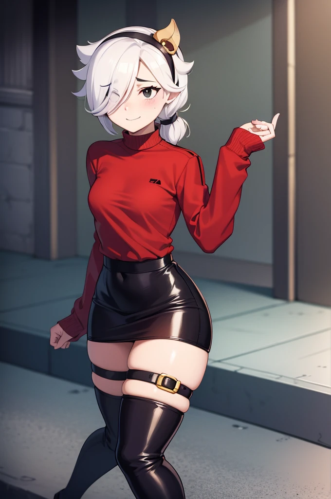 ((((((1 chico)))))), pelo corto y esponjoso, Figura delgada, very small breasts, ((pale skin)), dead expression, Ambiente de discoteca, cocky seducer, desnudo, very small red thong, muslos grandes, cintura muy delgada, ((trasero extremadamente grande)), trasero muy grande, bulto, muslos altos, rubor, Caderas anchas, cuerpo muy mojado, very small skirt
