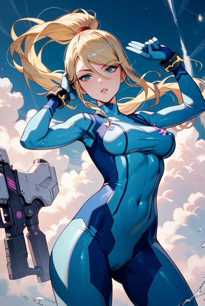 Biomechanics of aliens in stealth suits,, blonde, blue eyes, masterpiece, attractive, looking at the viewer