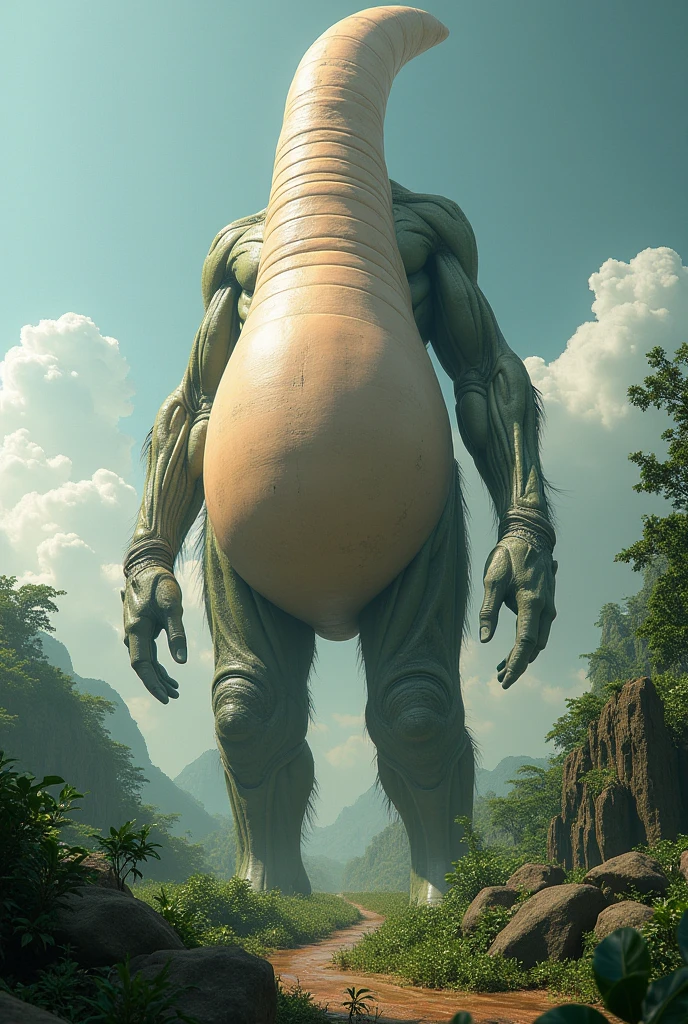 anthropomorphic furred dragon, forest, high resoultion, realistic, 4k, upscales, high detail, realistic fur, fluffy, shaggy, delicate fur, green eyes, thin cock, hyper balls, saggy balls, presenting penis, standing, long thick tail, flaccid penis, digitigrade paws, bedroom eyes, smug look, detailed eyes, white sclera, perfect pupil, peeking at viewer, big eyes, precum dripping from cock, black fur, black body