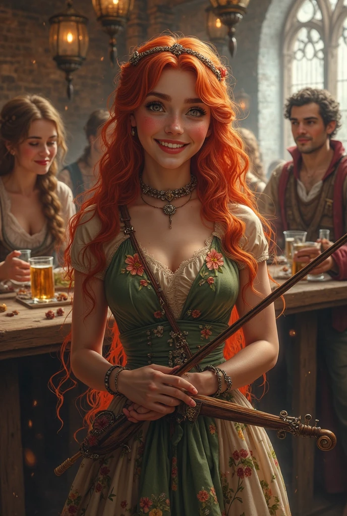 Leprechaum: mulher barba bigode vermelha, cabelo ruivo, barba ruiva , feminino, female rainbow in the sky and gold coins, trevos de quatro folhas, ferraduras; tesouro moedas de ouro, trevo da sorte, Rainbow horseshoe Folklore ireland